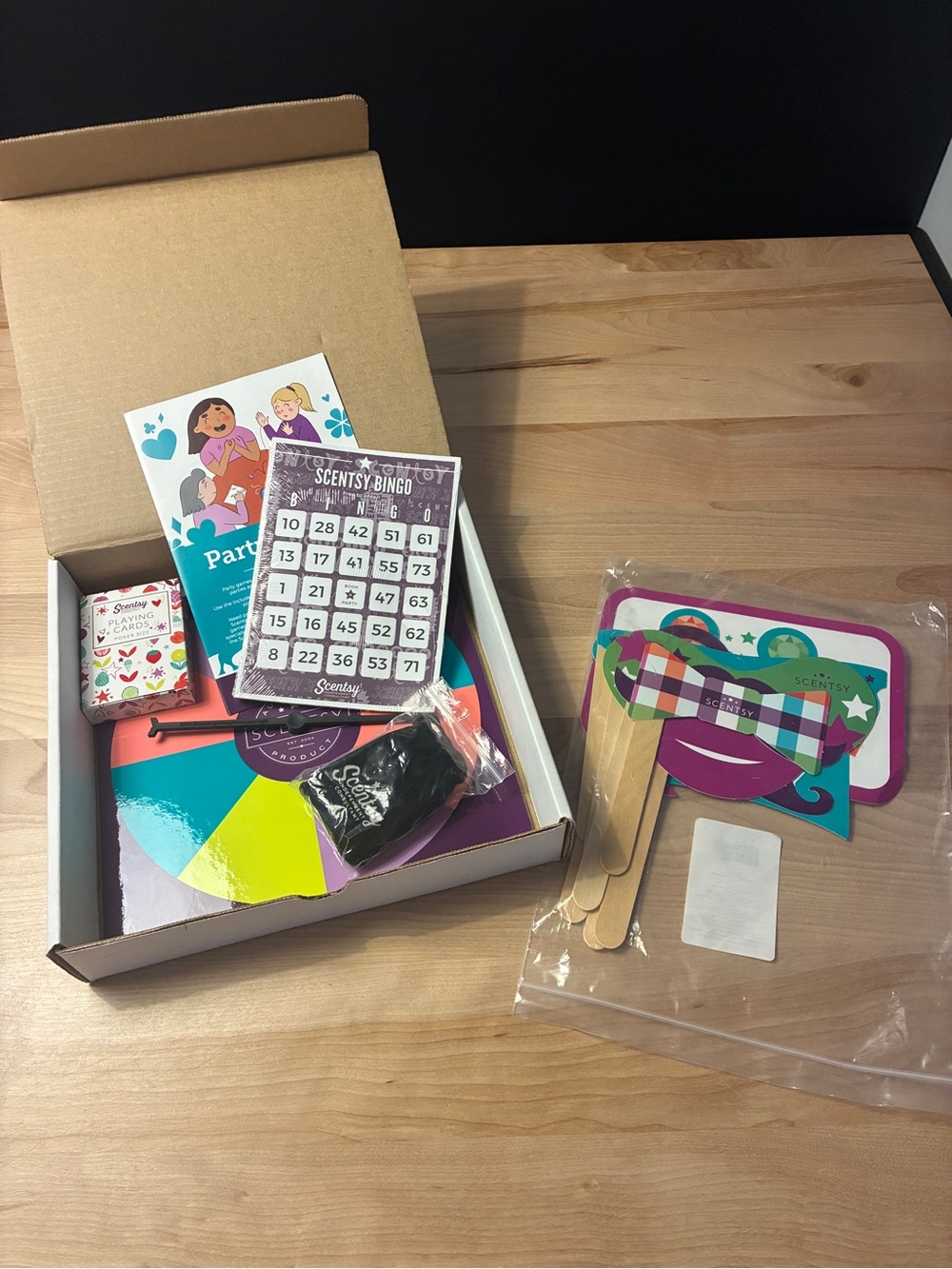 Scentsy Consultant - Party Game Kit with Colorful Game Cards and Photobooth